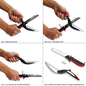 Tijeras de cocina y cuchillo con tabla 2 en 1 convertible